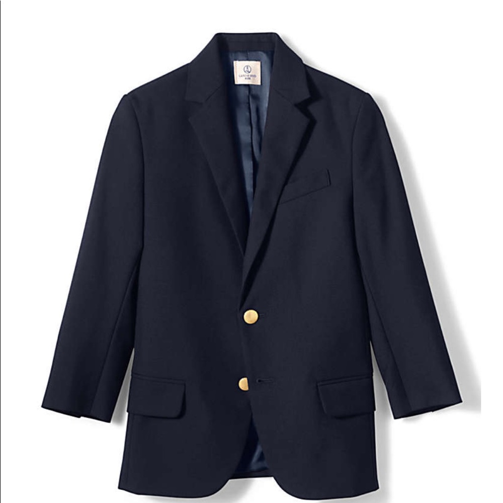 Lands End Classic Fit BLACK Blazer Sz 6